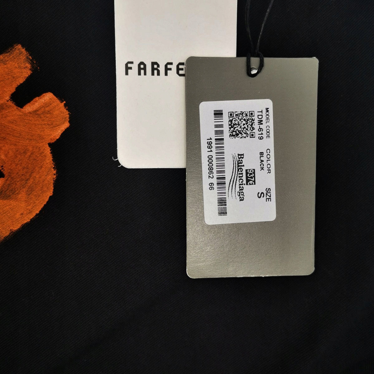 Koszulka męska t-shirt BALENCIAGA 100% bawełna czarna