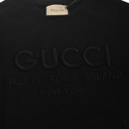 Koszulka męska t-shirt GUCCI 100% bawełna czarna
