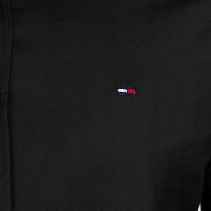 Koszula męska TOMMY HILFIGER wizytowa długi rękaw BAWEŁNA czarna