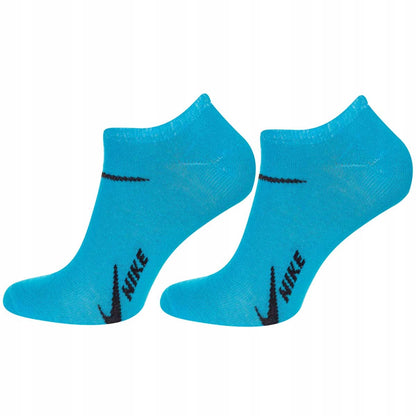 Skarpetki NIKE stopki 100% bawełna 12 PAR niebieskie