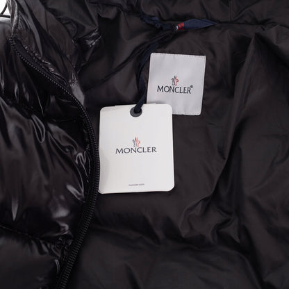 Pikowana puchowa kurtka męska MONCLER zimowa czarna 46