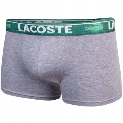 Męskie bokserki GIFTBOX PREZENT bawełniane majtki LACOSTE 3P
