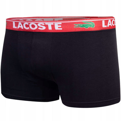 Męskie bokserki GIFTBOX PREZENT bawełniane majtki LACOSTE 3P