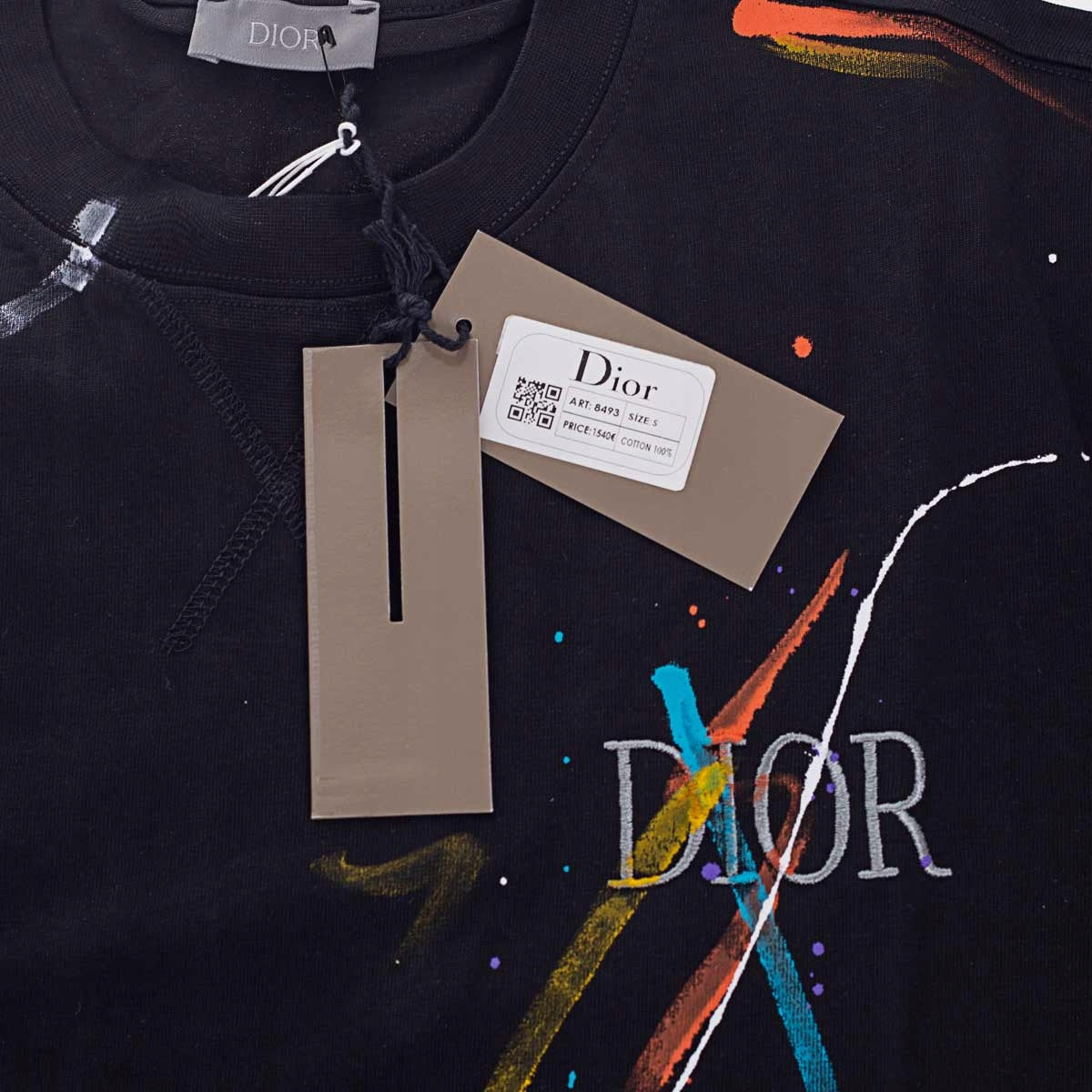 Koszulka męska t-shirt DIOR 100% bawełna czarna