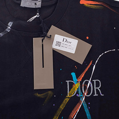 Koszulka męska t-shirt DIOR 100% bawełna czarna