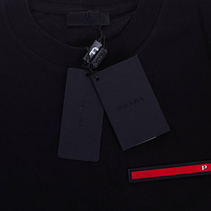 Koszulka męska t-shirt PRADA 100% bawełna czarna