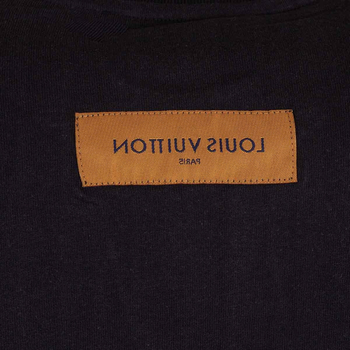 Koszulka męska t-shirt LOUIS VUITTON 100% bawełna czarna