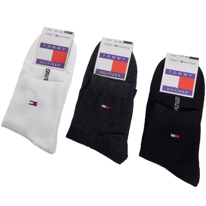 Skarpetki TOMMY HILFIGER skarpety 12 par białe/grafitowe/czarne