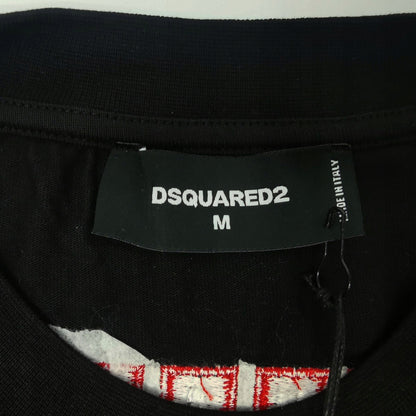 Koszulka męska t-shirt DSQUARED2 100% bawełna czarna