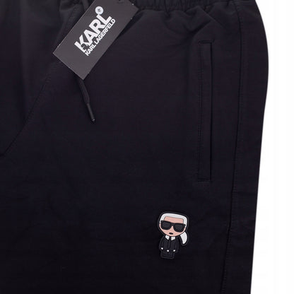 Spodnie męskie dresowe KARL LAGERFELD 100% bawełna czarne