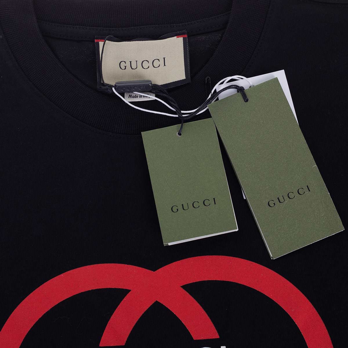 Koszulka męska t-shirt GUCCI 100% bawełna czarna