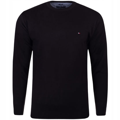 Sweter męski TOMMY HILFIGER 100% bawełna czarny