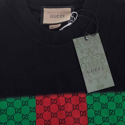 Koszulka męska t-shirt GUCCI 100% bawełna czarna