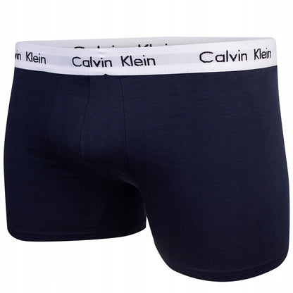 Męskie bokserki bawełniane CALVIN KLEIN 3P czarne, granatowe, szare