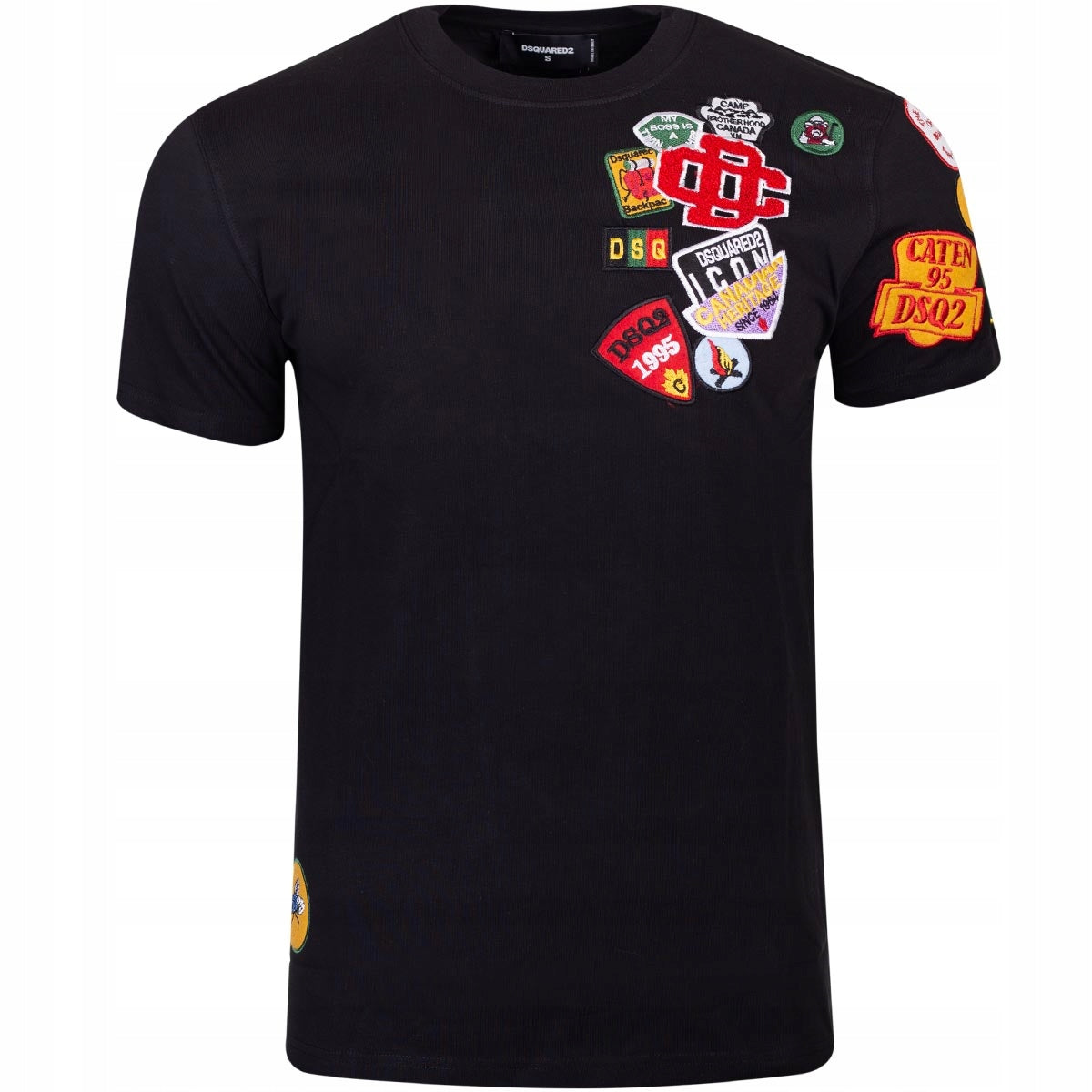 Koszulka męska t-shirt DSQUARED2 100% bawełna czarna
