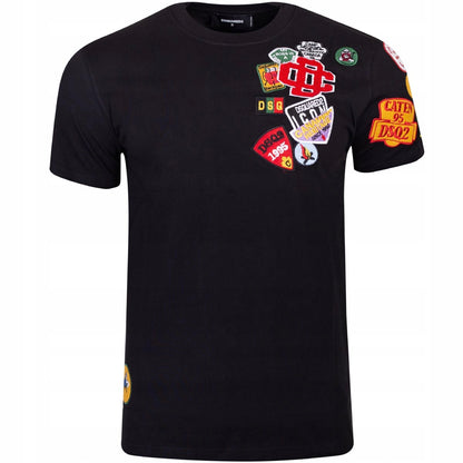 Koszulka męska t-shirt DSQUARED2 100% bawełna czarna