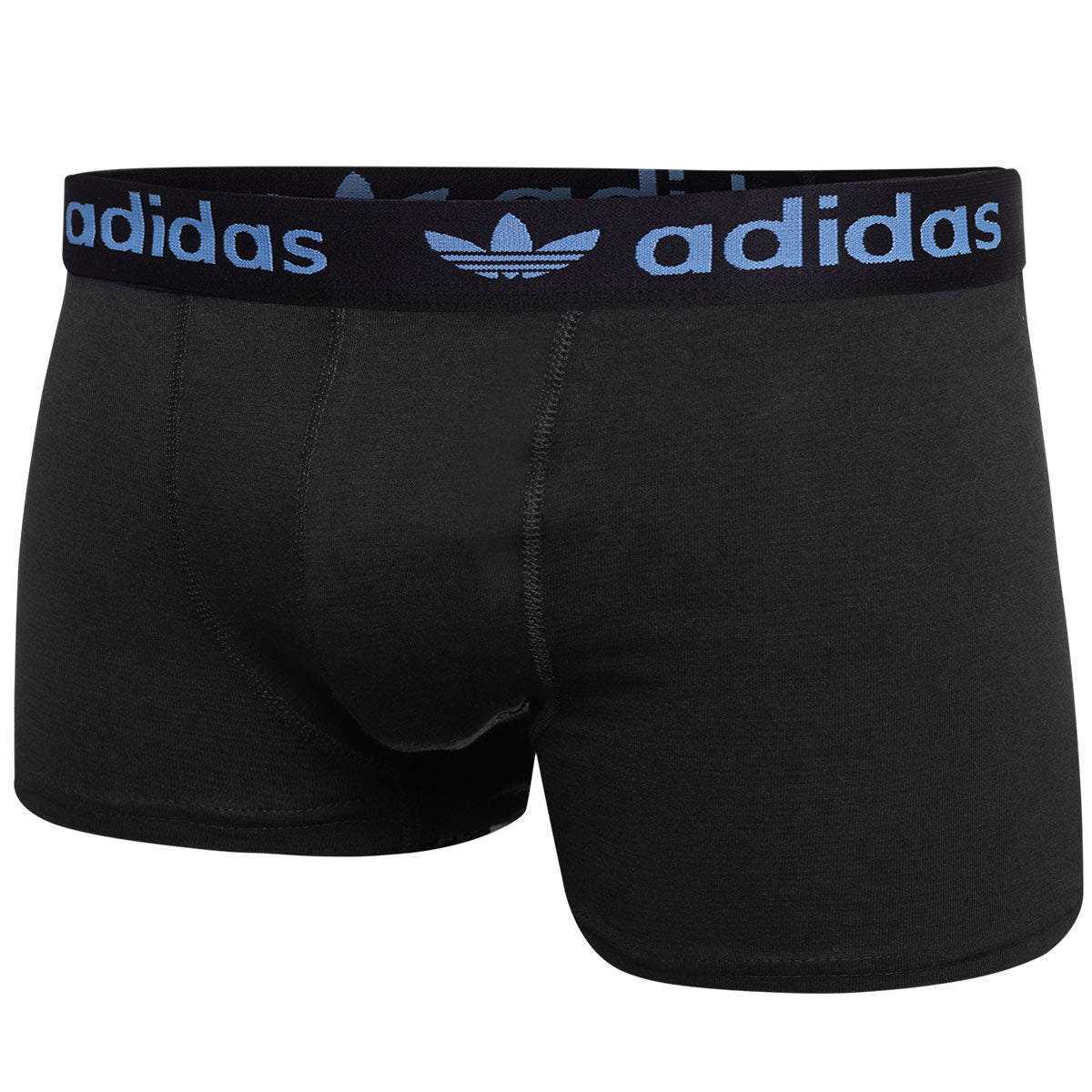 GIFTBOX Bokserki męskie ADIDAS majtki PREZENT 3 PARY BAWEŁNA czarne, granatowe, szare