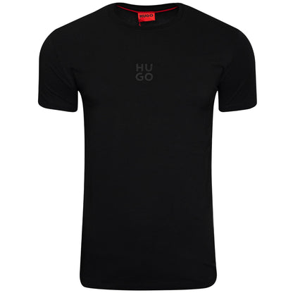 Koszulka męska t-shirt czarna logo HUGO BAWEŁNA