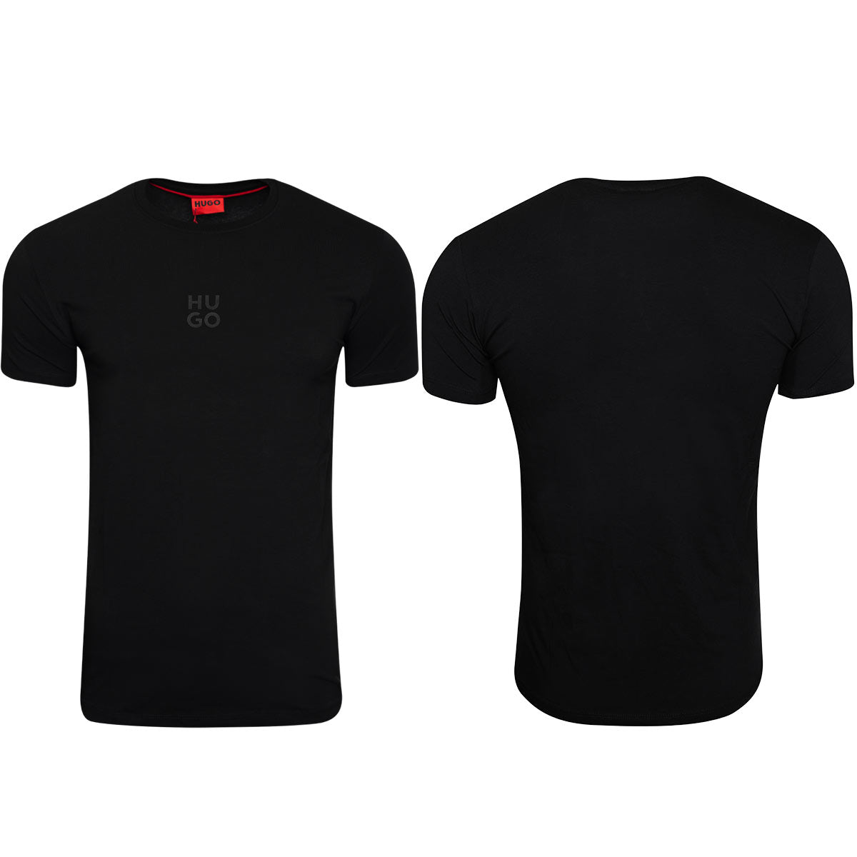 Koszulka męska t-shirt czarna logo HUGO BAWEŁNA