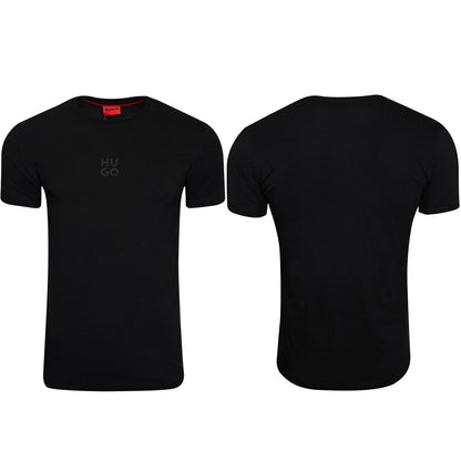 Koszulka męska t-shirt czarna logo HUGO BAWEŁNA
