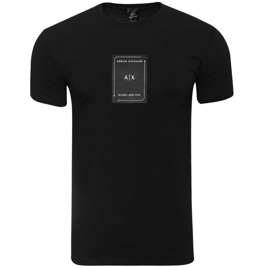 Koszulka męska t-shirt ARMANI EXCHANGE 100% BAWEŁNA czarna