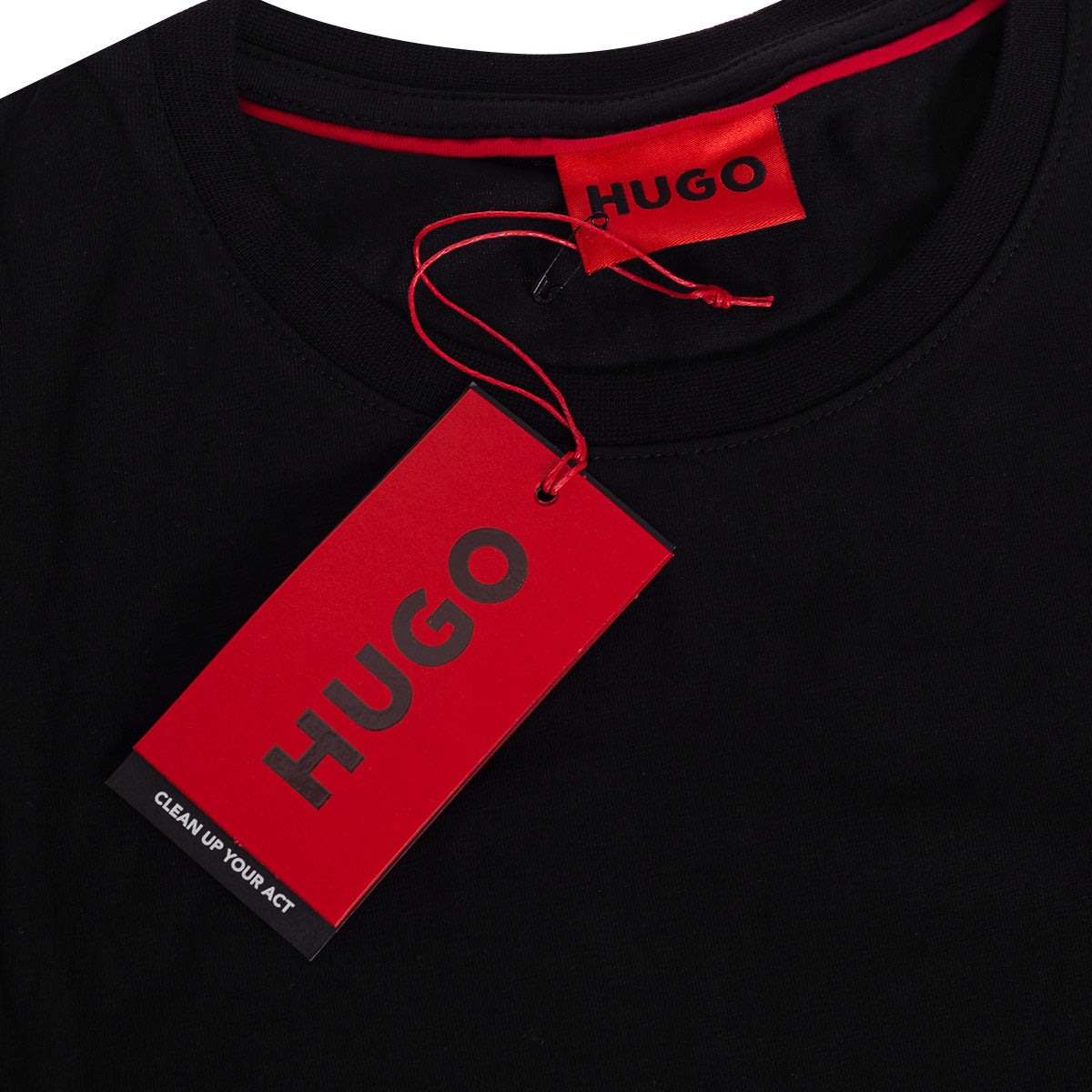 Koszulka męska t-shirt HUGO BAWEŁNA czarna