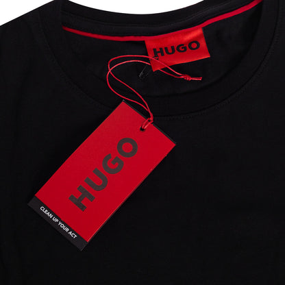Koszulka męska t-shirt HUGO BAWEŁNA czarna