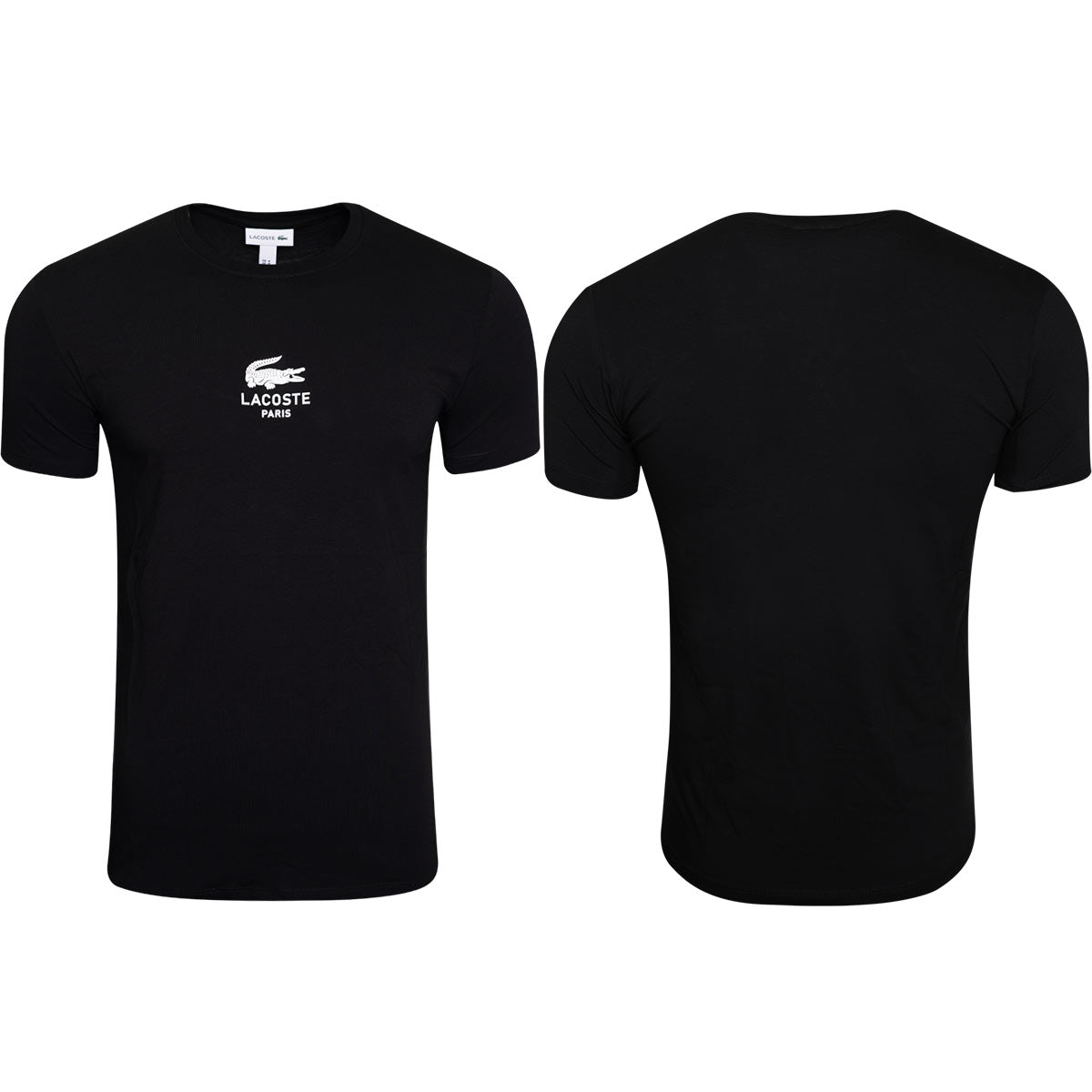 Koszulka t-shirt męska LACOSTE BAWEŁNA czarna