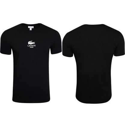 Koszulka t-shirt męska LACOSTE BAWEŁNA czarna