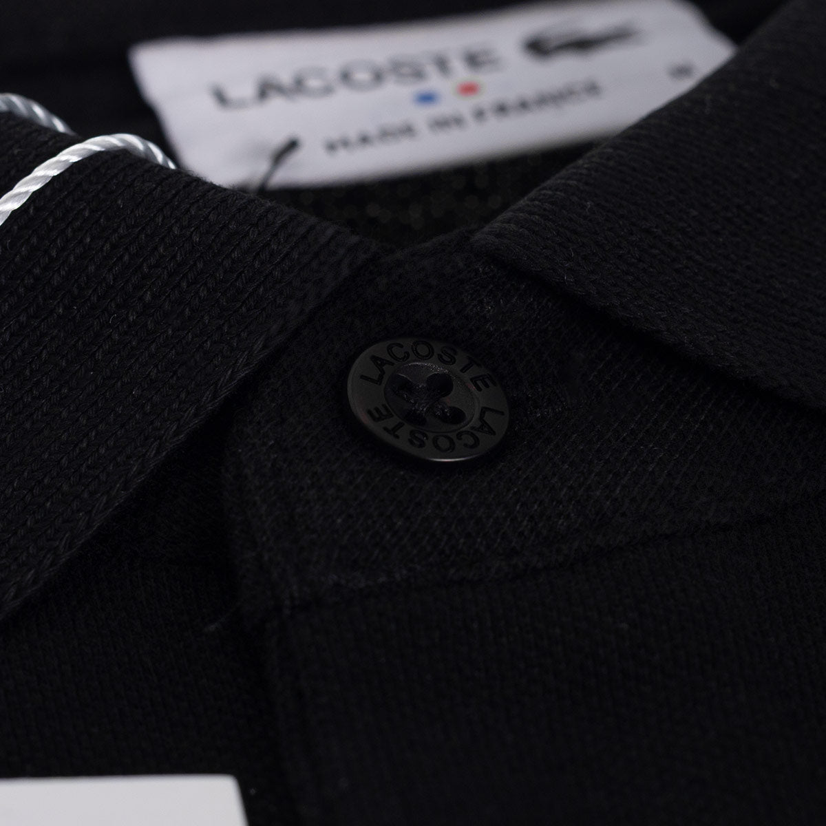Koszulka Polo męska LACOSTE BAWEŁNA czarna