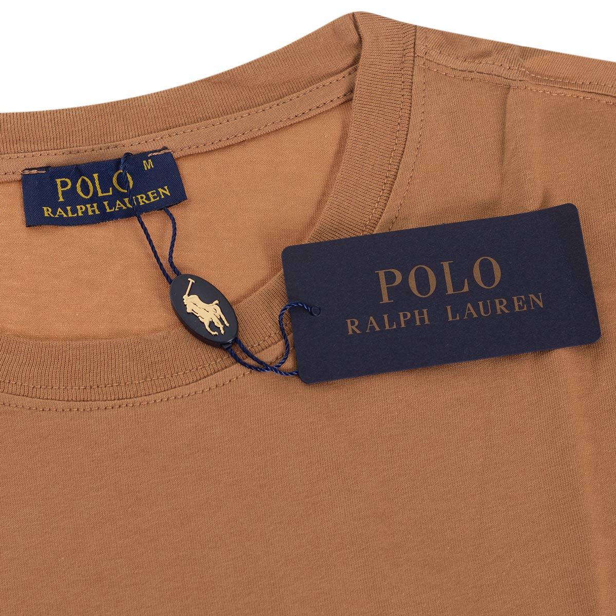 Koszulka męska t-shirt beżowa POLO RALPH LAUREN 100% BAWEŁNA