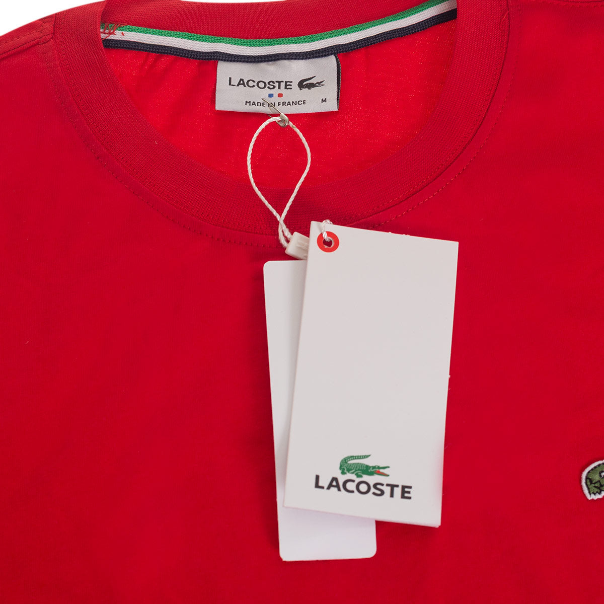 Koszulka męska t-shirt LACOSTE czerwona BAWEŁNA