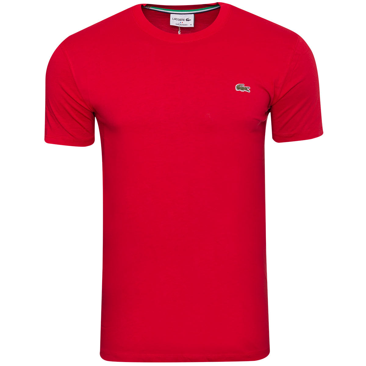 Koszulka męska t-shirt LACOSTE czerwona BAWEŁNA