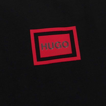 Koszulka męska t-shirt czarna logo HUGO 100% BAWEŁNA