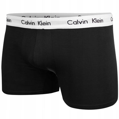 Męskie bokserki bawełniane CALVIN KLEIN 3P czarne, granatowe, grafitowe