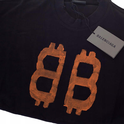 Koszulka męska t-shirt BALENCIAGA 100% bawełna czarna