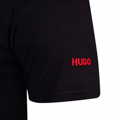 Koszulka męska t-shirt HUGO 100% bawełna czarna