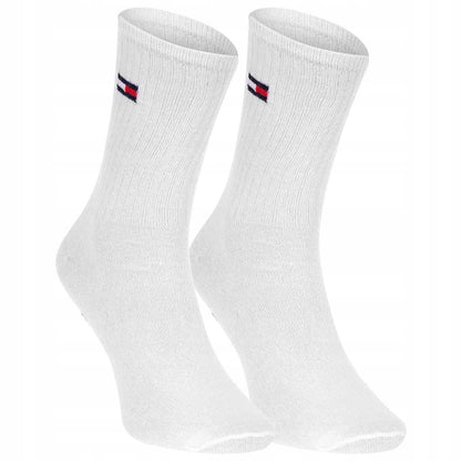 Skarpetki TOMMY HILFIGER 9 PAR skarpety bawełna długie cienkie białe