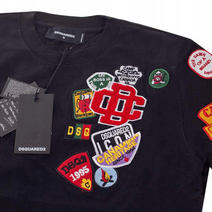 Koszulka męska t-shirt DSQUARED2 100% bawełna czarna