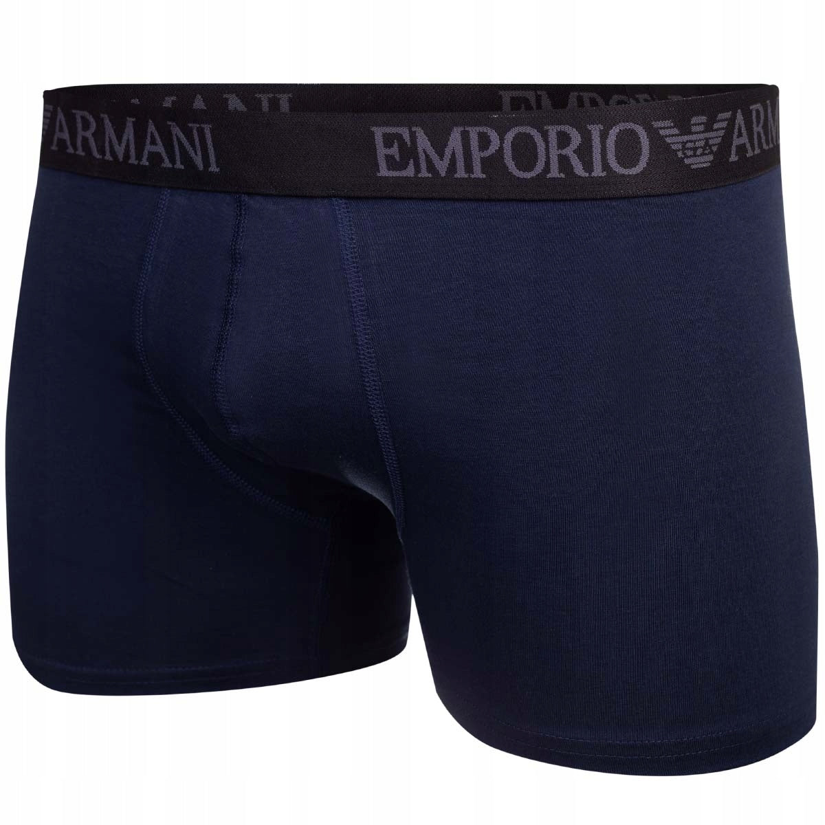 Męskie bokserki bawełniane EMPORIO ARMANI 3P granatowe, szare, czarne