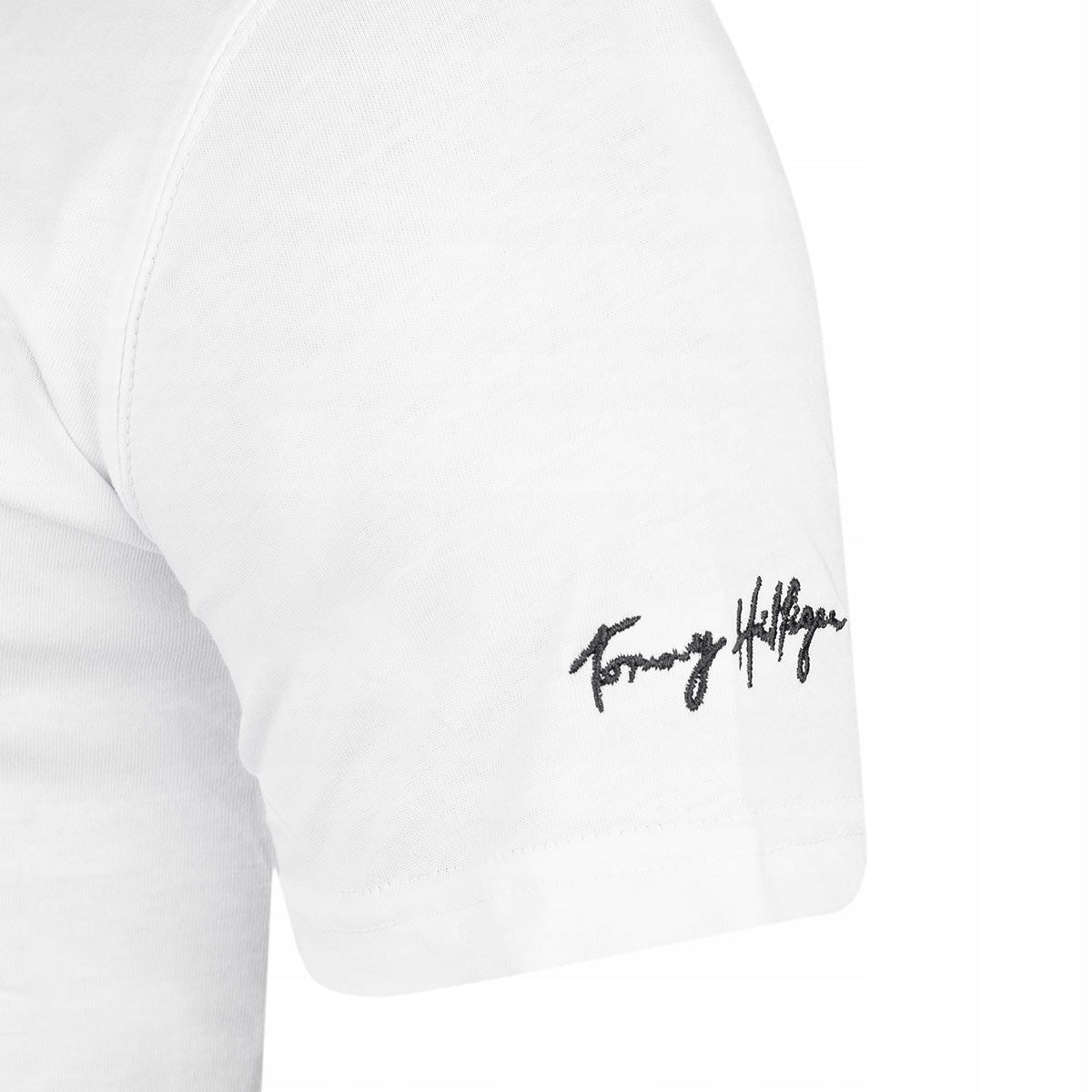 Koszulka męska t-shirt TOMMY HILFIGER 100% bawełna biała