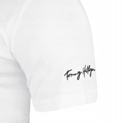 Koszulka męska t-shirt TOMMY HILFIGER 100% bawełna biała