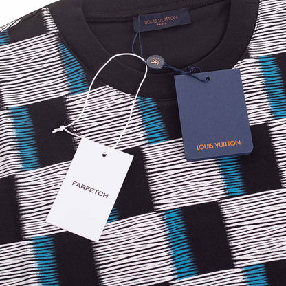 Koszulka męska t-shirt LOUIS VUITTON 100% bawełna biało-czarna