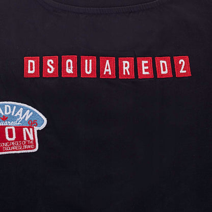 Koszulka męska t-shirt DSQUARED2 100% bawełna czarna