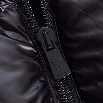 Pikowana puchowa kurtka męska MONCLER zimowa czarna 52