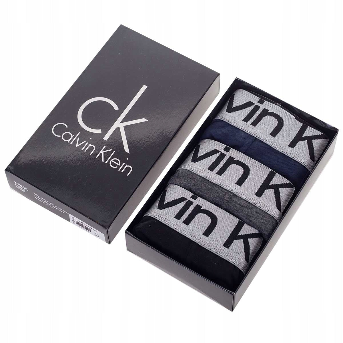 Męskie bokserki GIFTBOX PREZENT bawełniane majtki CALVIN KLEIN 3P