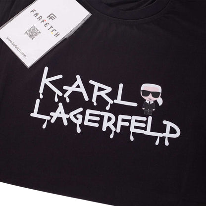 Koszulka męska t-shirt KARL LAGERFELD 100% BAWEŁNA czarna
