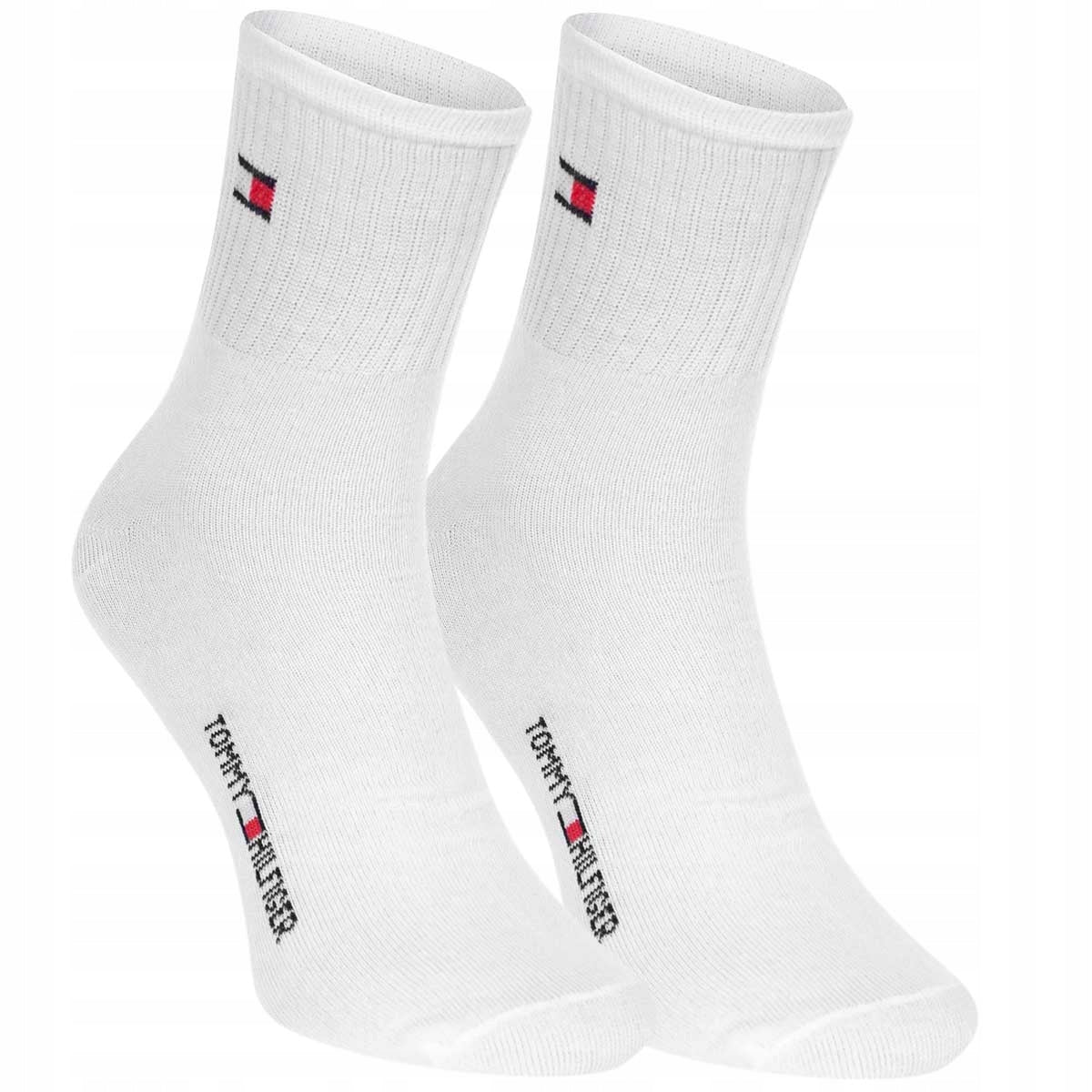 Skarpetki TOMMY HILFIGER skarpety 12 par BAWEŁNA białe
