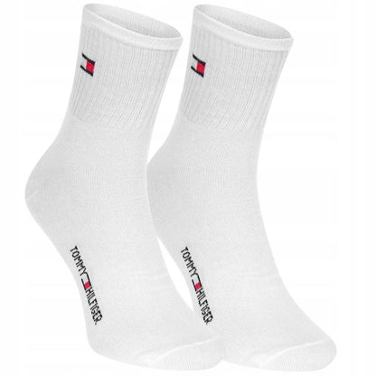 Skarpetki TOMMY HILFIGER skarpety 12 par BAWEŁNA białe