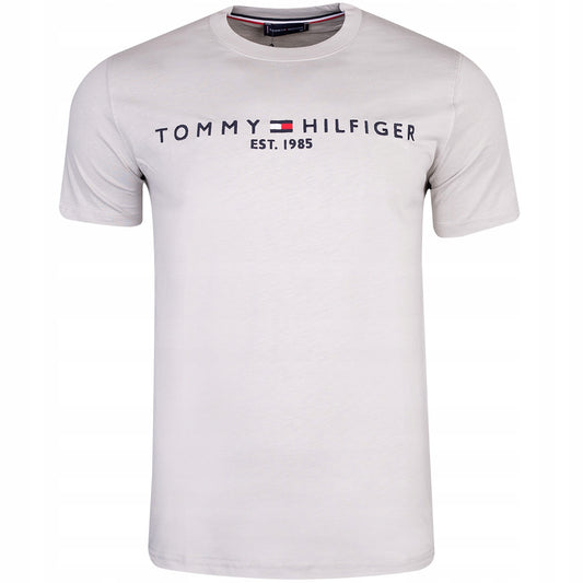 Koszulka męska t-shirt TOMMY HILFIGER 100% bawełna szara